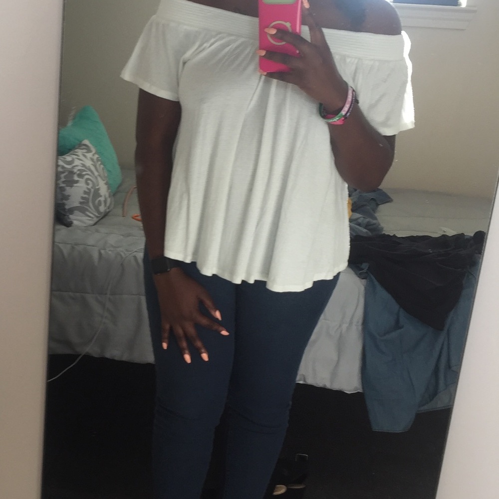 Off the shoulder shirt